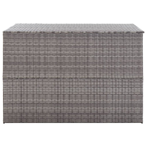 Ebern Designs Garden Storage Box Grey 150X100x100 Cm Poly Rattan